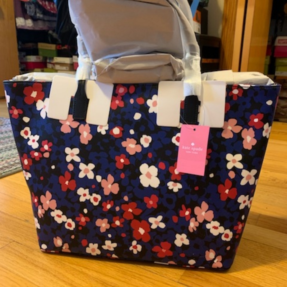 Kate Spade Margareta Shore Street Bouquet Pop tote BRAND NEW